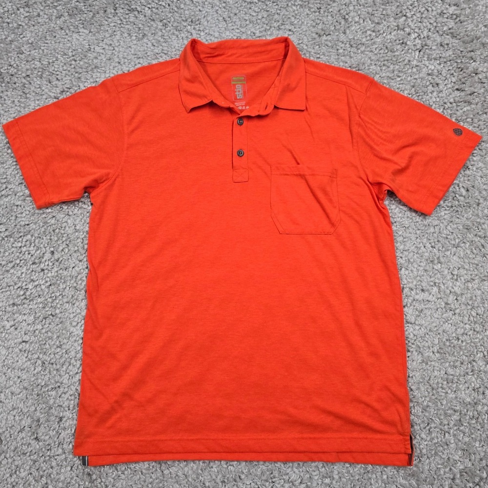 Stio Mens Performance Polo Shirt Size M Pocket Active Outdoor Golf Travel